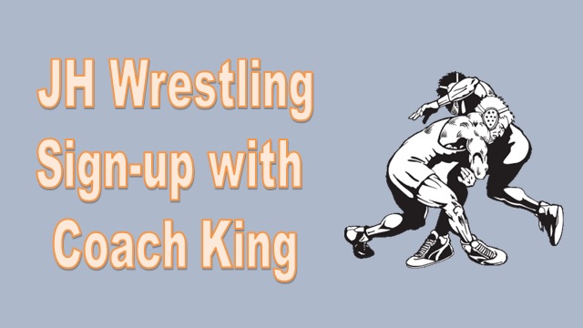 gray background with two wrestlers